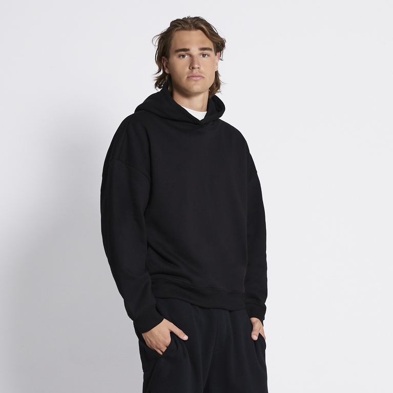 Heavy hoodie "Under" Black